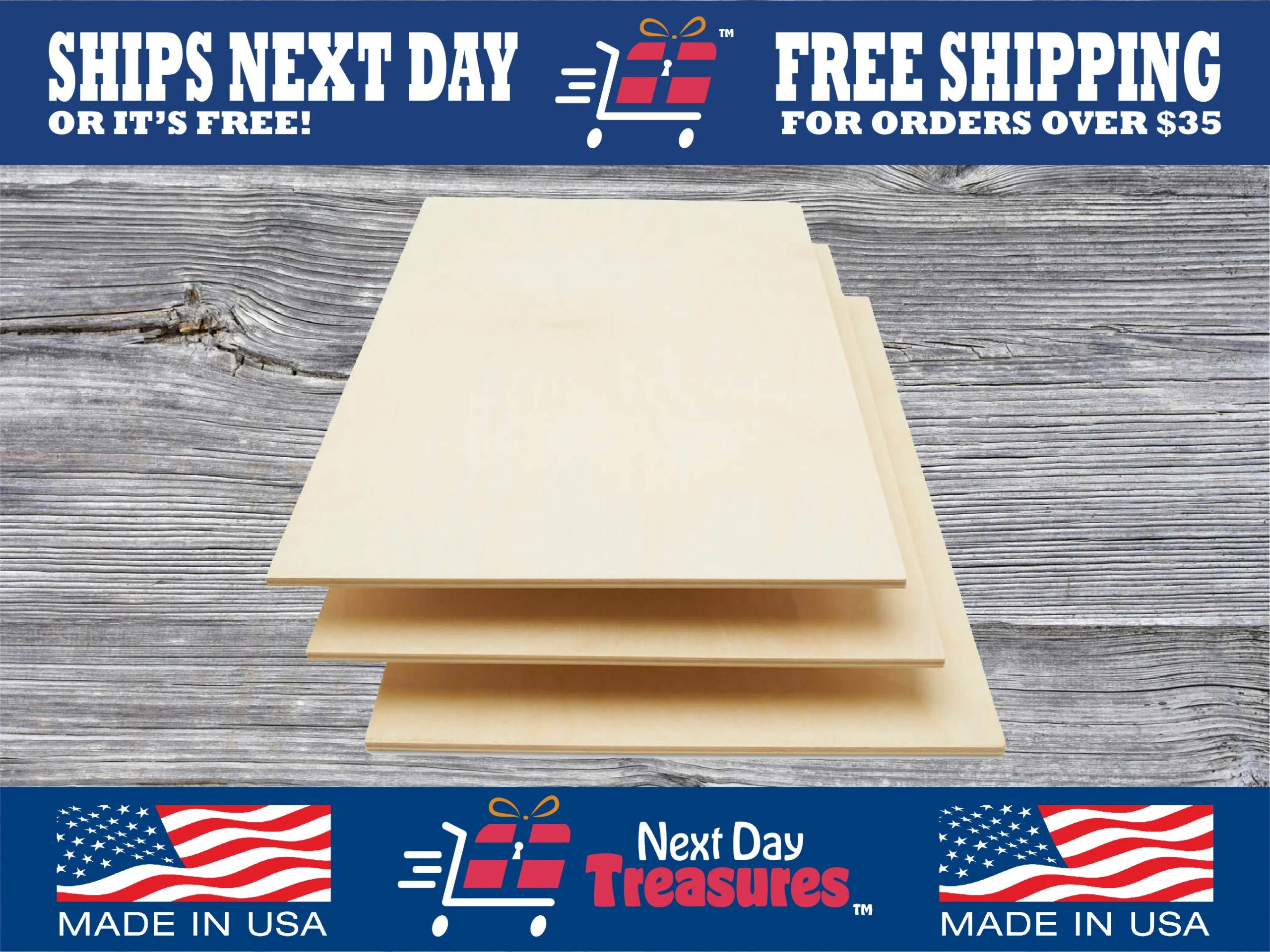 3MM 1/8 x 12 x 20 Baltic Birch Plywood - B/BB Grade (6pk) Ready for  Glowforge Laser Printers - Perfect for Arts and Crafts, School Projects and  DIY